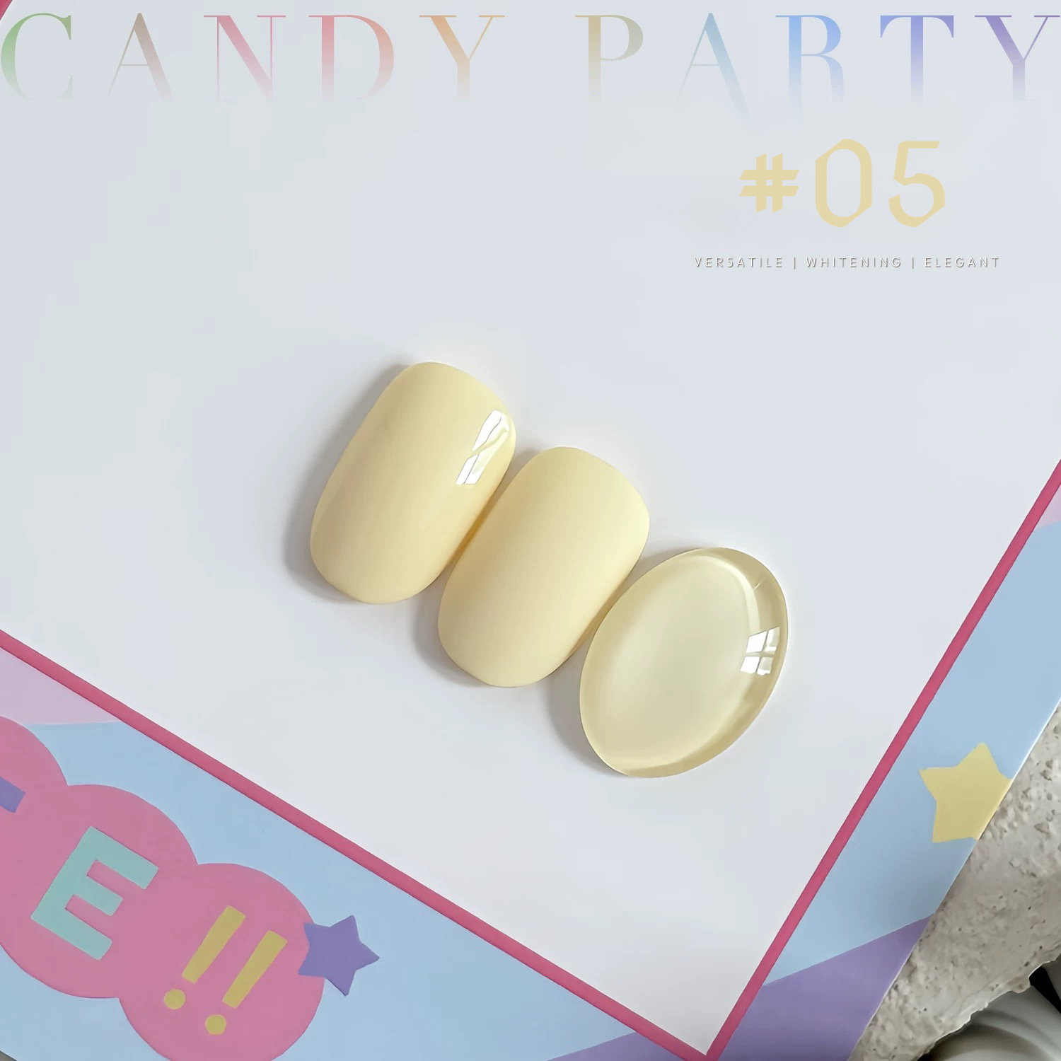 Nail Art Yellow - MIANEL 12ML Urocze Paznokcie Candy Nude