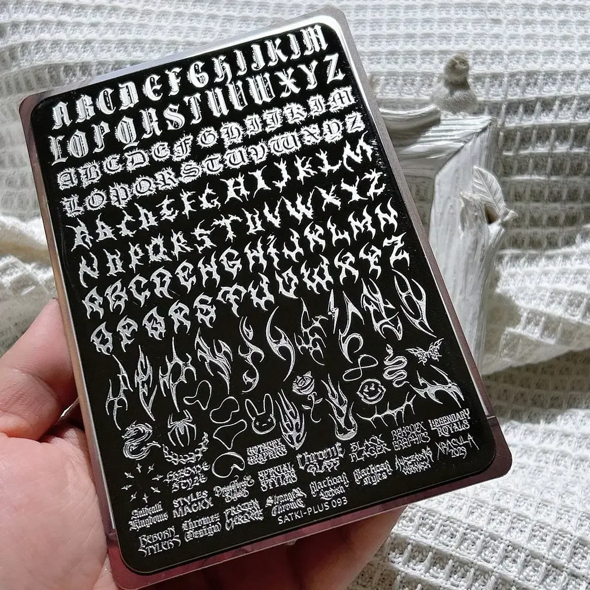 Nail Art Gothic - Wysokiej jakości płytki do stemplowania paznokci,