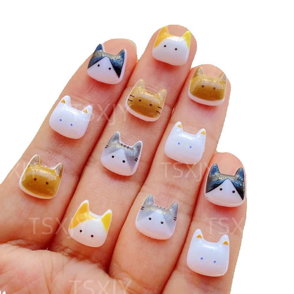 Nail Art Motif - 50 szt. Urocze Mini Kreskówkowe Zwierzątka