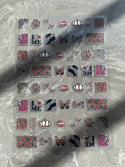 Nail Art Nail Art - Mini Naklejki PVC z Wzorami Kawaii,