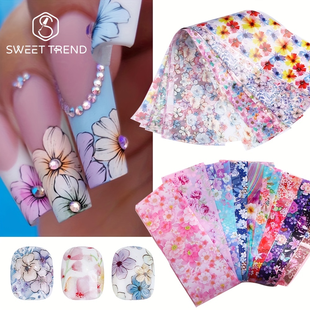Nail Art Quotes - 20 szt. Folii do zdobienia paznokci