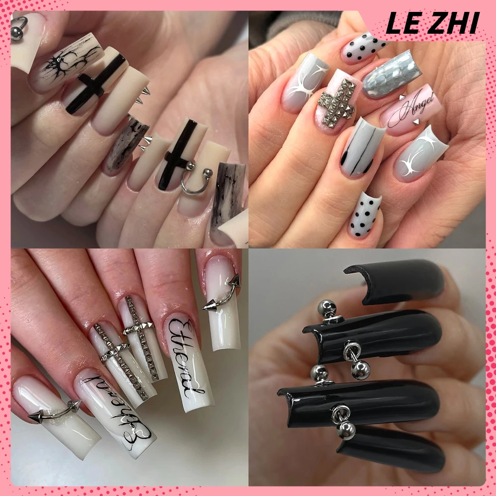 Nail Art Gothic - Y2K Spice Girls 10 szt. Ręcznie