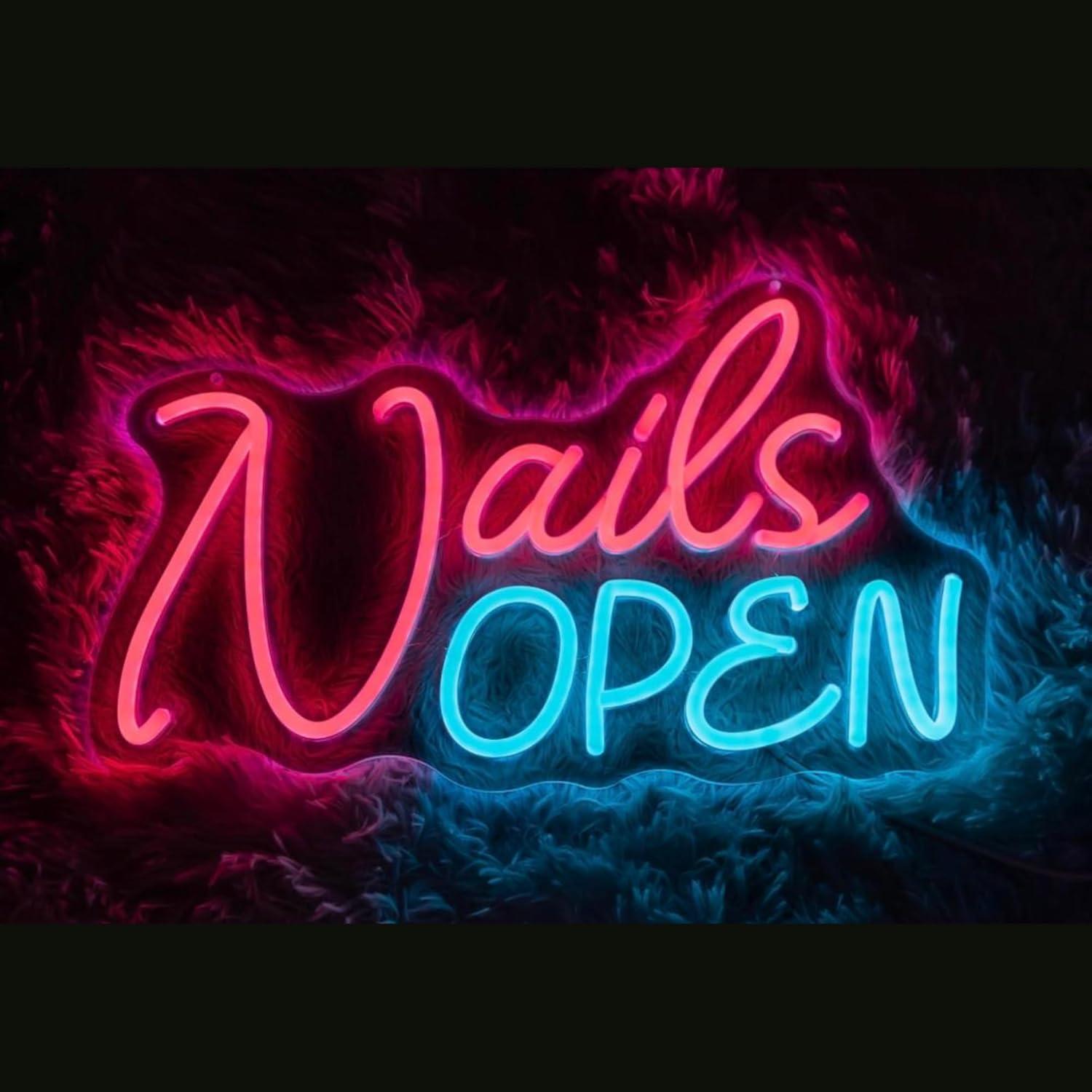 Neonowy znak LED z napisem Nai – Nail Art Nail Art recenzja i cena