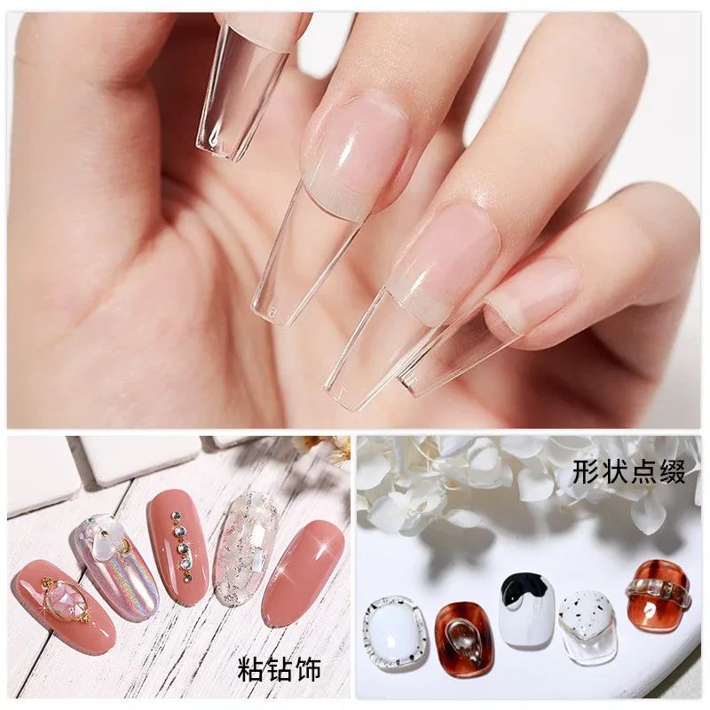 3 szt./zestaw Solidne Tipsy do – Nail Art Quotes recenzja i cena