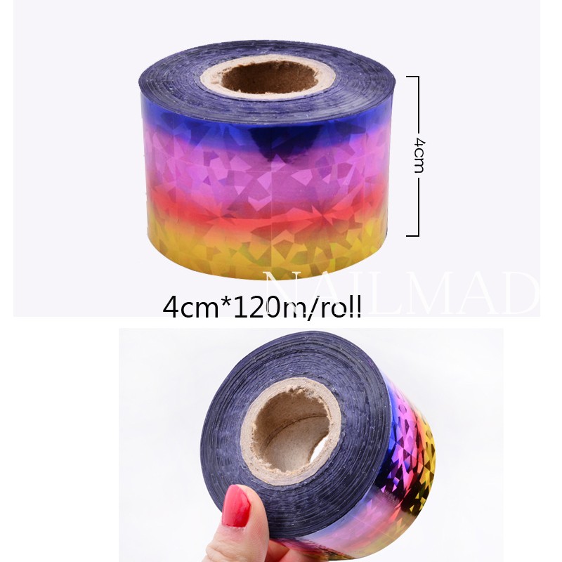 1 rolka 120m * 4cm holograficz – Nail Art Xl recenzja i cena