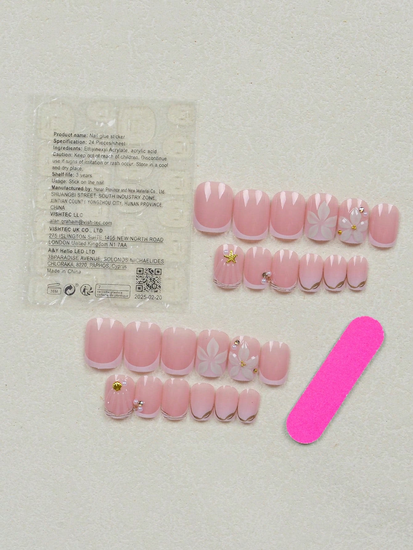 24 szt. Krótkie Kwadratowe Bia – Nail Art Jelly recenzja i cena