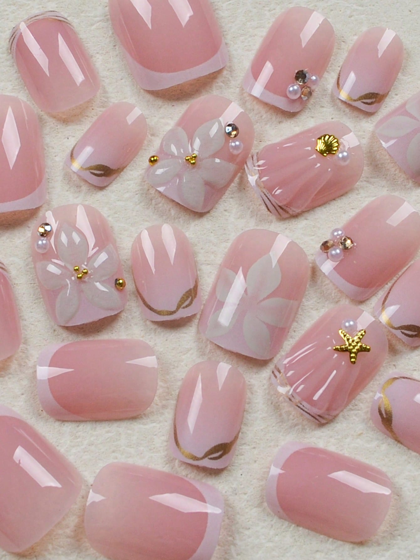 24 szt. Krótkie Kwadratowe Bia – Nail Art Jelly recenzja i cena