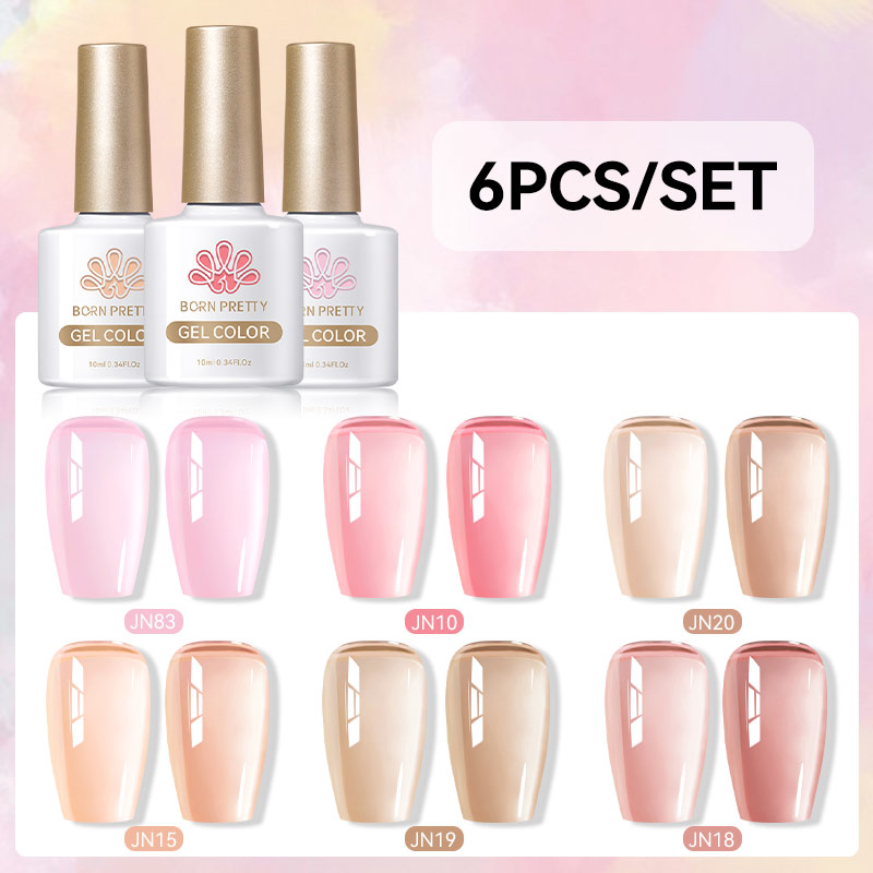 BORN PRETTY 6 szt. 10ML Zestaw – Nail Art Jelly recenzja i cena