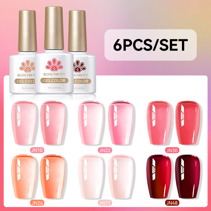 BORN PRETTY 6 szt. 10ML Zestaw – Nail Art Jelly recenzja i cena