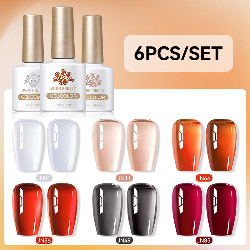 BORN PRETTY 6 szt. 10ML Zestaw – Nail Art Jelly recenzja i cena