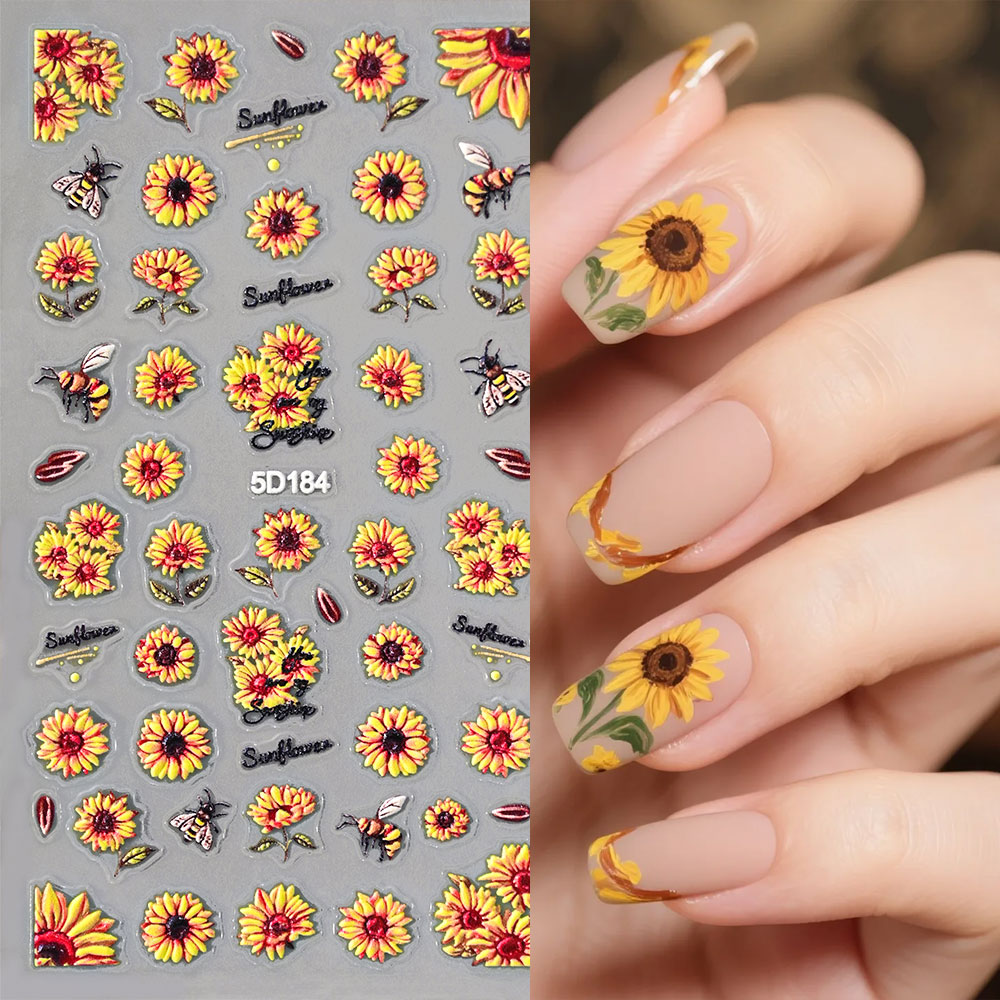1/4 szt. Naklejki na paznokcie – Nail Art Yellow recenzja i cena