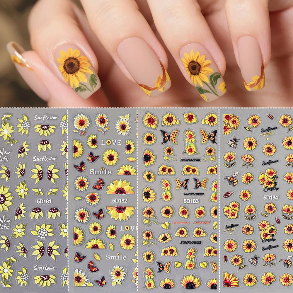 1/4 szt. Naklejki na paznokcie – Nail Art Yellow recenzja i cena