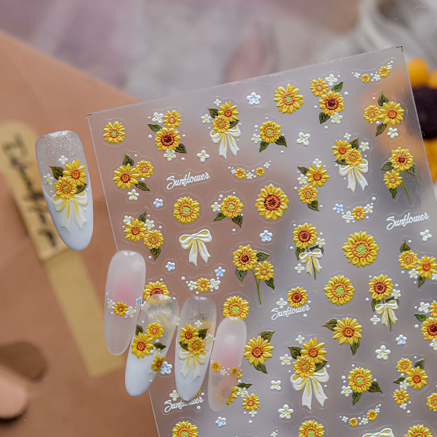 1 szt. Letnie naklejki na pazn – Nail Art Yellow recenzja i cena