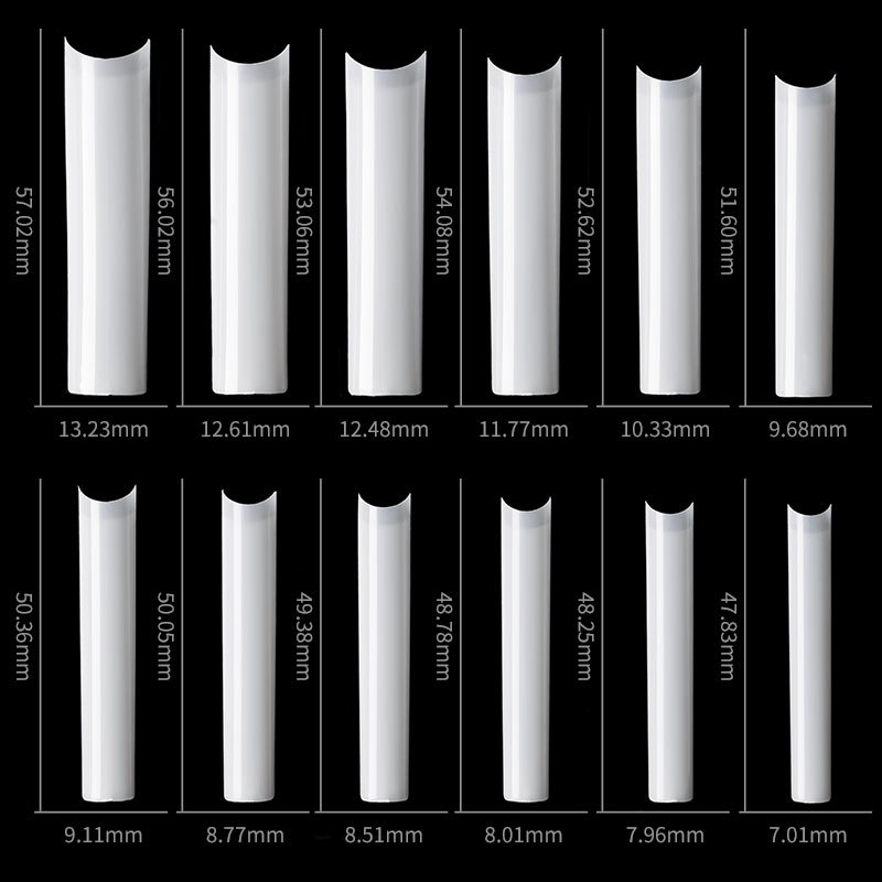 500Pcs Long Square No C Curve  – Nail Art Xl recenzja i cena
