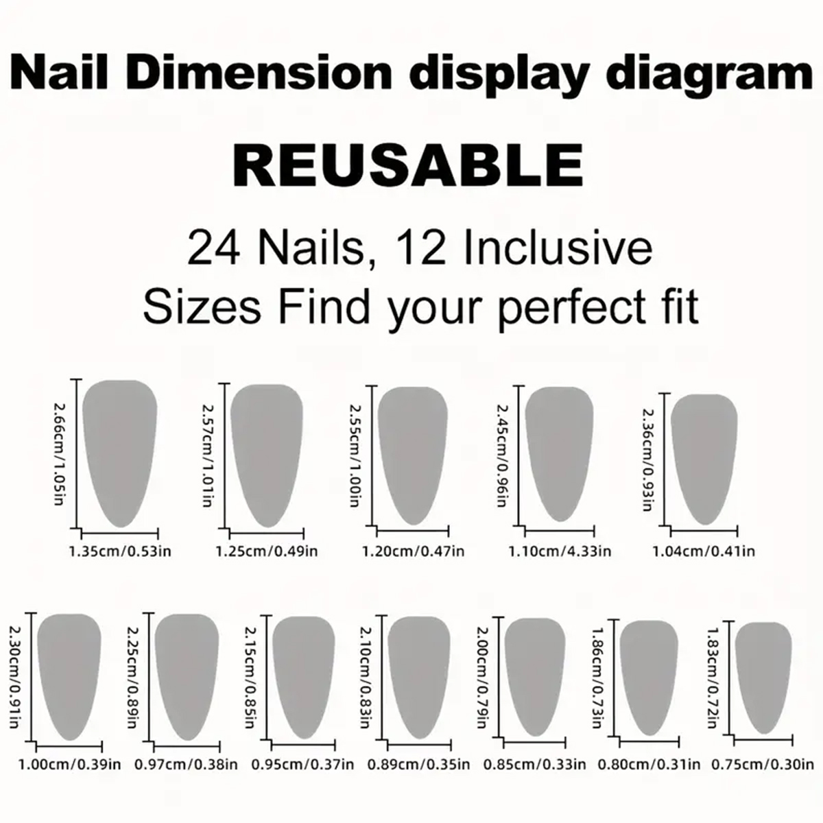 24 szt. migdałowych sztucznych – Nail Art Jelly recenzja i cena