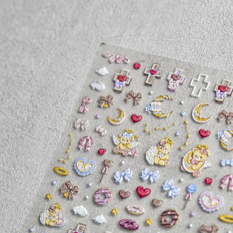 Urocze naklejki 3D z motywem a – Nail Art Motif recenzja i cena