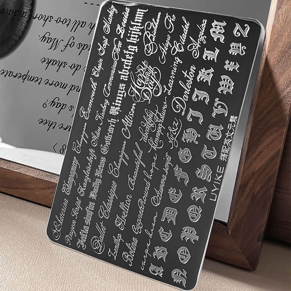 Gotyckie litery kursywne do zd – Nail Art Gothic recenzja i cena