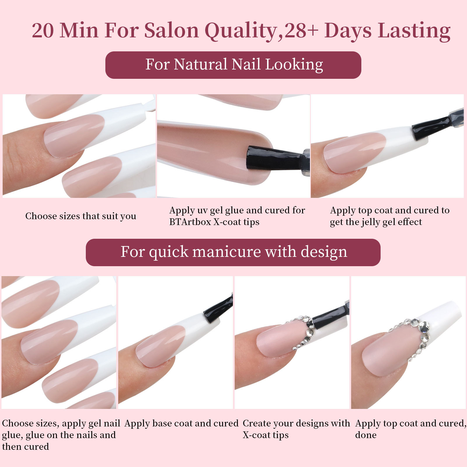 120Pcs Kolorowe sztuczne pazno – Nail Art Xl recenzja i cena