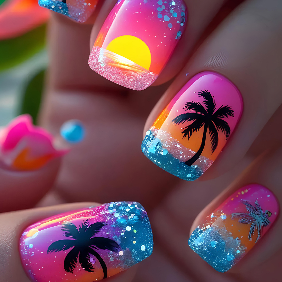 24 szt./zestaw Krótkie Średnie – Nail Art Yellow recenzja i cena