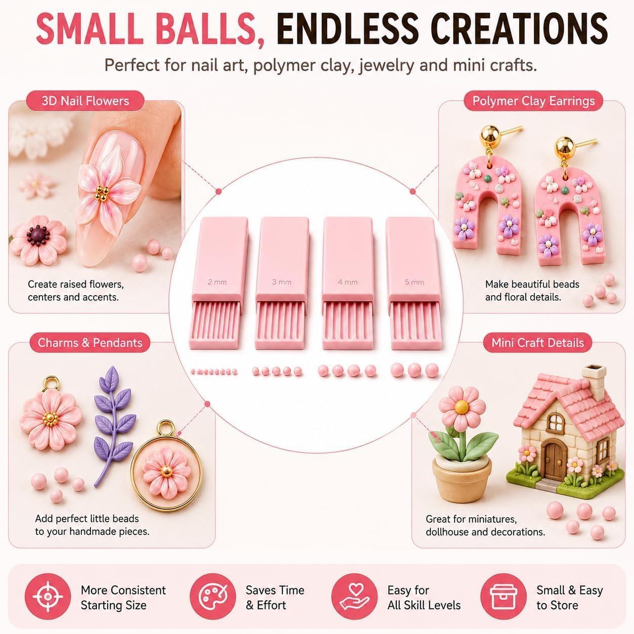 4 sztuki narzędzi do tworzenia – Nail Art Jelly recenzja i cena