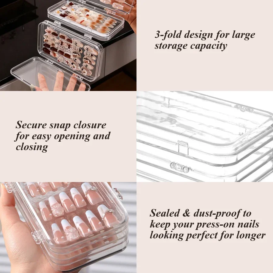 Przezroczyste, składane pudełk – Nail Art Quotes recenzja i cena