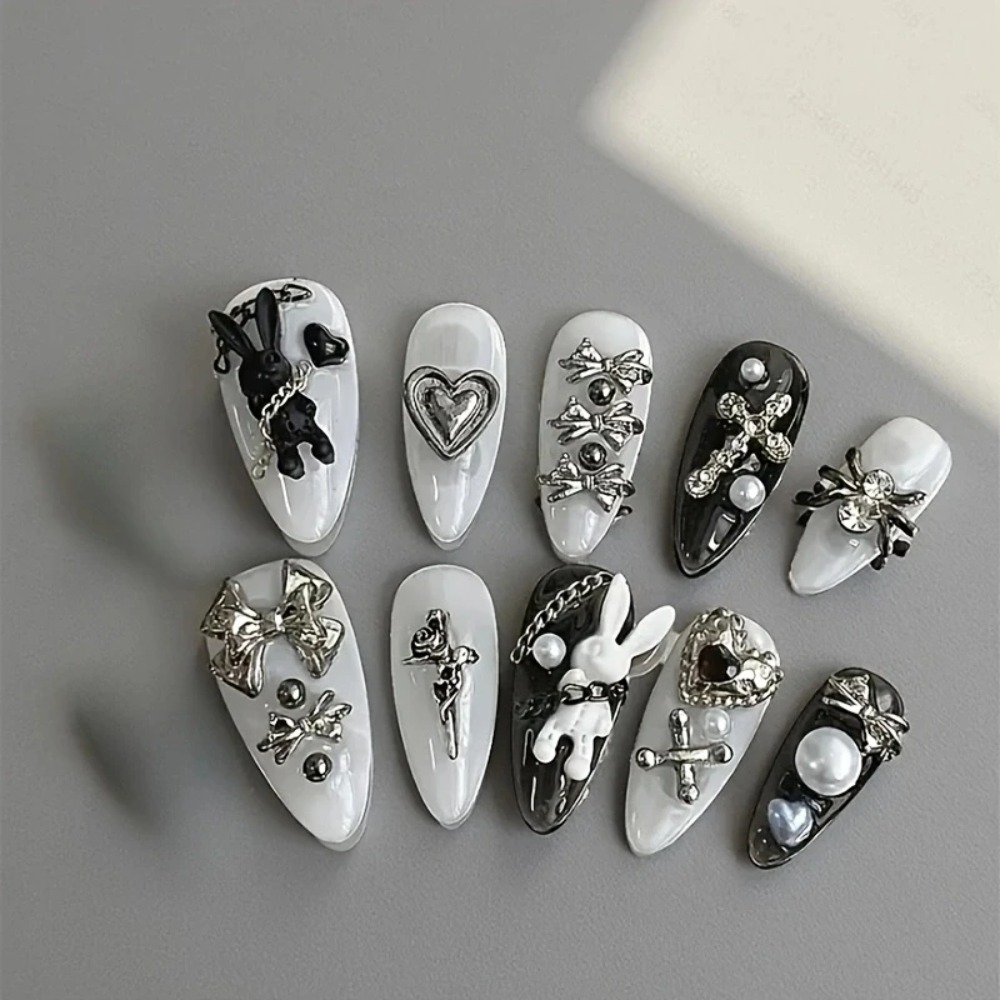 NOWE 10 szt. personalizowanych – Nail Art Gothic recenzja i cena