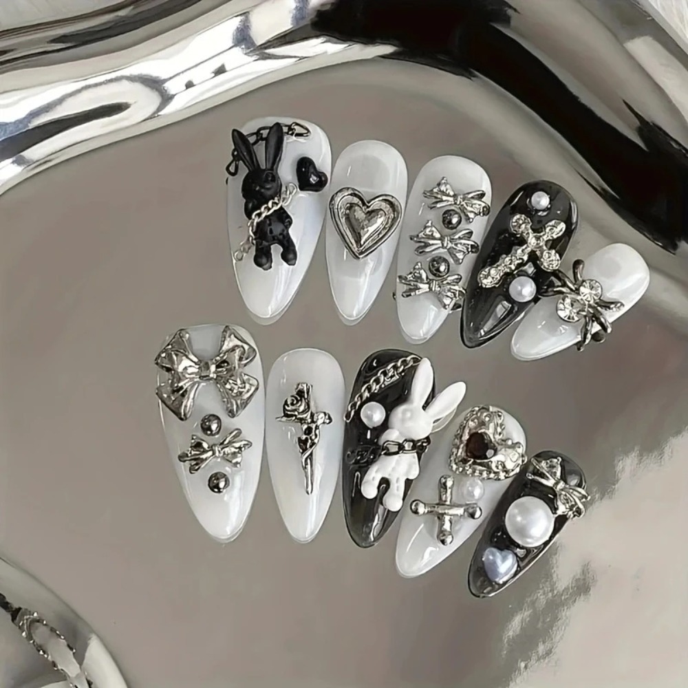 NOWE 10 szt. personalizowanych – Nail Art Gothic recenzja i cena