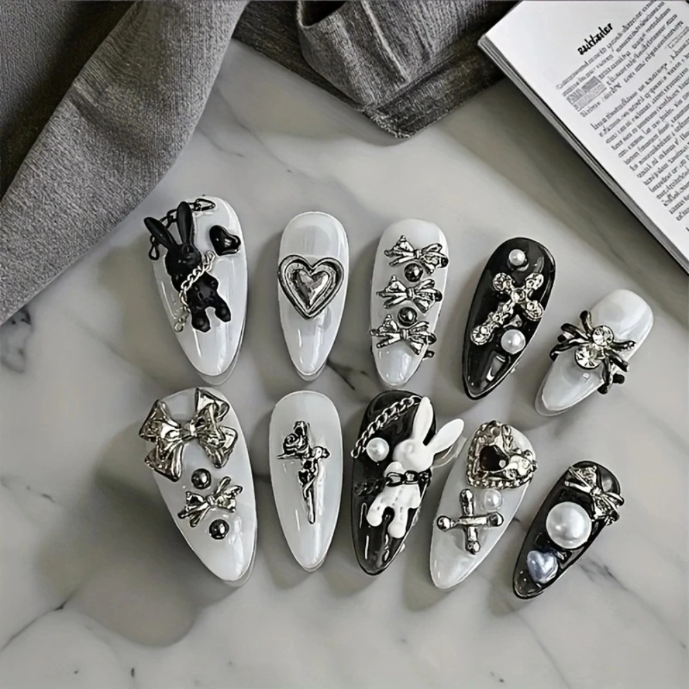 NOWE 10 szt. personalizowanych – Nail Art Gothic recenzja i cena