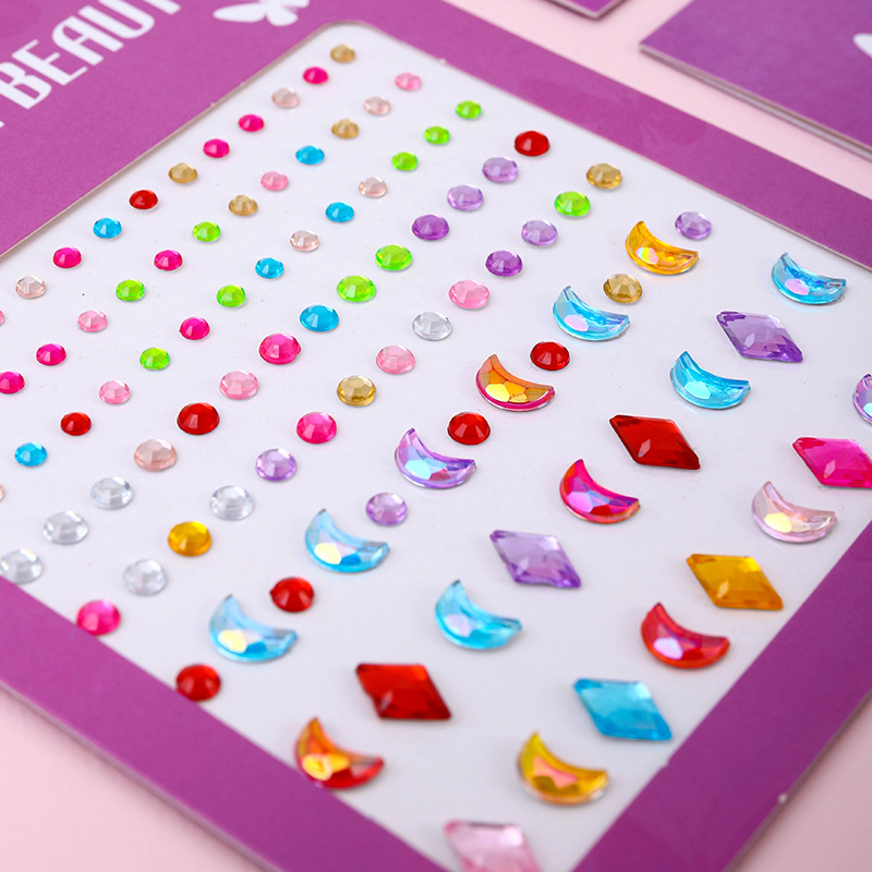 Naklejki na twarz z klejnotami – Nail Art Nail Art recenzja i cena